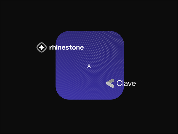 Rhinestone Partners with Clave to Chain Abstract all Onchain Actions