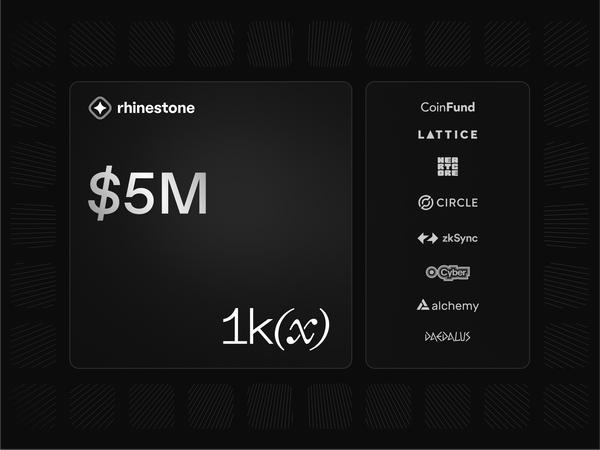 $5m Seed Led by 1kx to Unlock the Next Era of Modular Smart Accounts